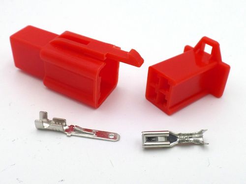2.8mm 4 Way Red MTW Motorcycle Wiring Loom Connector