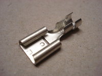 9.5mm Tinned Female Brass Crimp Terminals