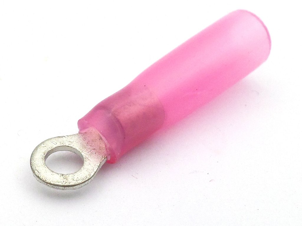 3mm Red Heat Shrink Ring terminal