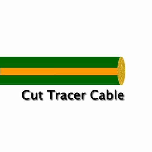 0.75mm2 12v 24v 14 amp DC power green orange tracer cable