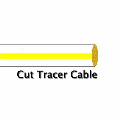 0.75mm2 12v 24v 14 amp DC power white yellow tracer cable