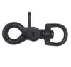 Black Scissor Trigger Hook (Snap Hook) 12mm Round Eye