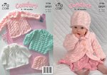 King Cole 3136 Knitting Pattern Coat, Dress, Sweater and Hat in King Cole Comfort Aran