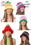 King Cole 5864 Knitting Pattern Novelty Fruit Hats and Bucket Hats in King Cole Big Value DK