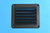 Louvre Vent - Black - 139.7mm x 123.8mm - ABS UV Stabilized
