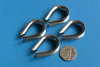 4 x 6mm Wire Rope Thimbles - Stainless 304 - Marine Grade