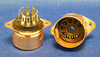 B9A chassis mount socket with copper skirt