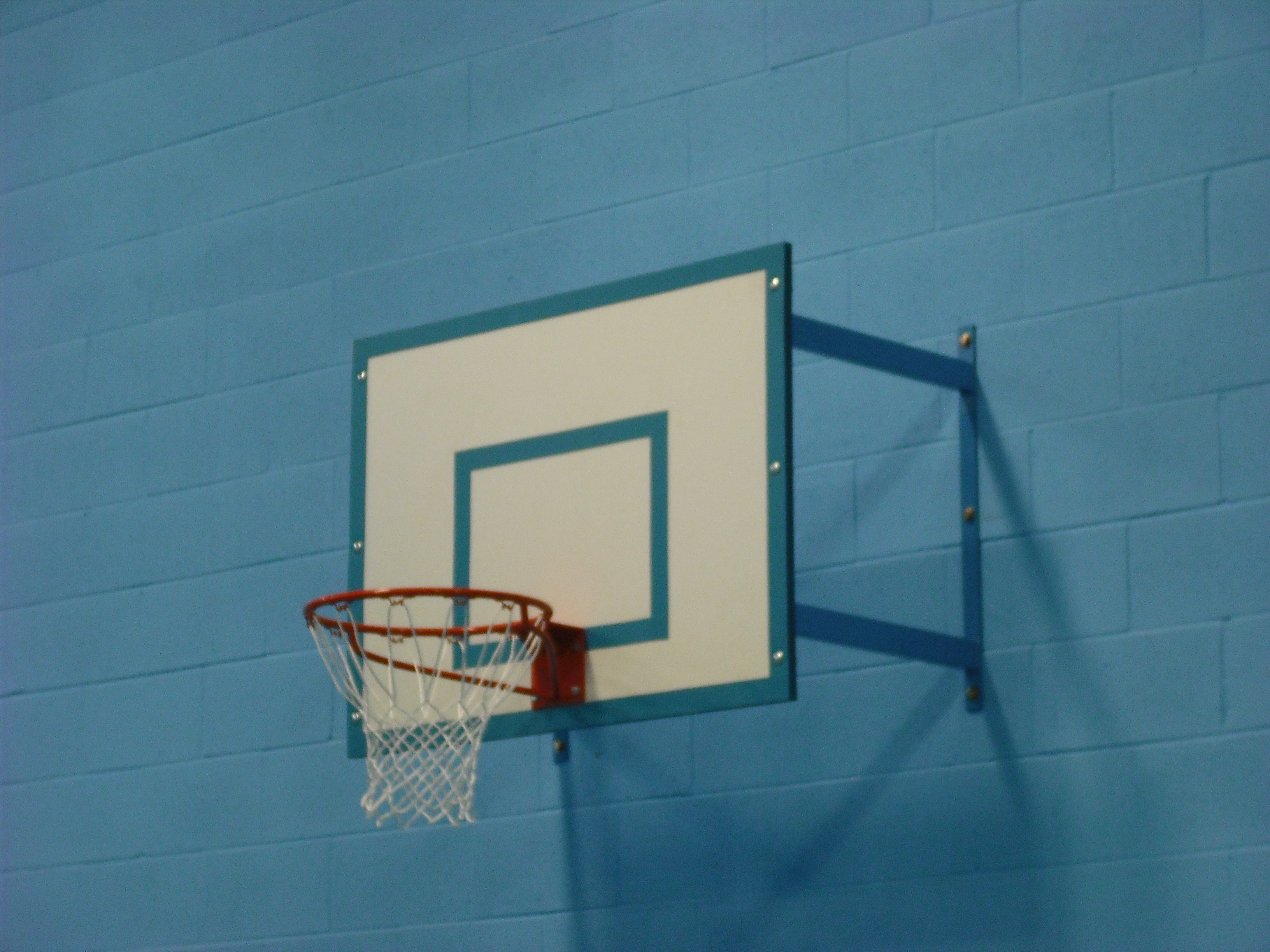 Fixed projection practice basketball goal