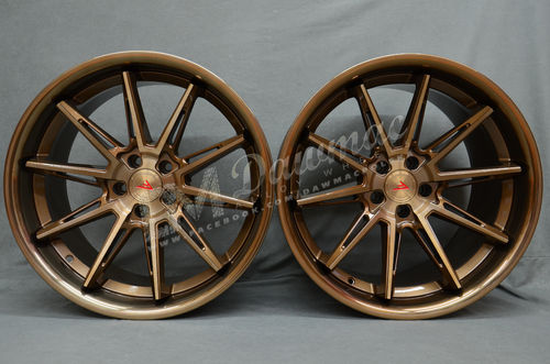 Ferrada Wheels CM2 20" 11,5J ET28 5x115 Brushed Cobre / Polish Bronze Lip