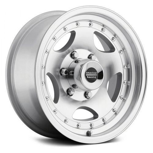American Racing AR23 15" 8J ET-19 5x127 Machined Silver
