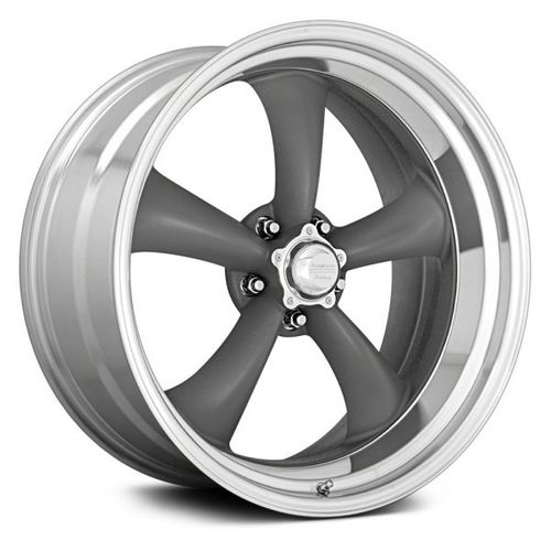 American Racing VN215 15" 8J ET-18 5x127 Gray with Machined Lip