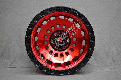 Fuel Zephyr 18" 9J ET-12 6x135 Candy Red Black Bead Ring
