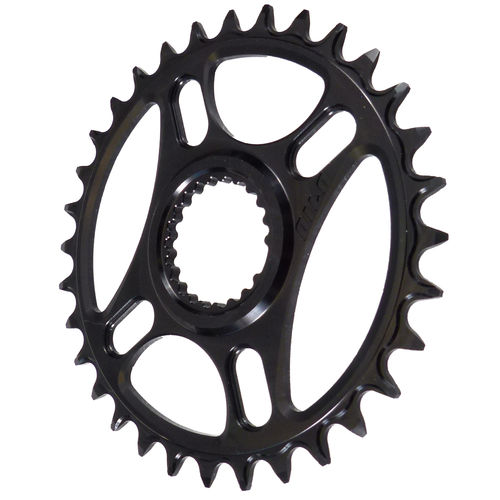 PILO 30T Narrow Wide CNC Shimano direct mount Hyperglide+ Chainring Black Hard Anodized